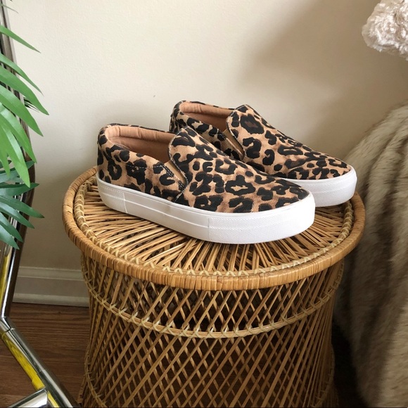 gills leopard print platform sneakers